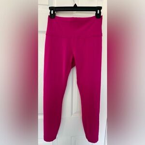 Lululemon Wunder Train Leggings- size 8-EUC- Ripened Raspberry- 25”